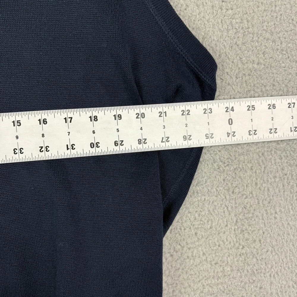 Polo Golf Ralph Lauren Mens V Neck Sweater Vest Navy Blue Big Tall‎ Size L